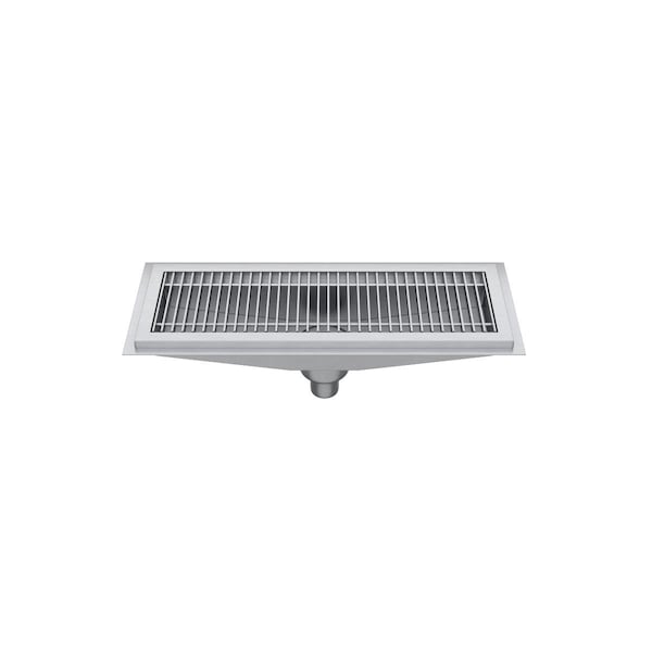 Elkay Heavy Duty Floor Trough Stainless Steel Grate 24 L X 12 W X 6 H Over All FD12X24-SSG-X - main